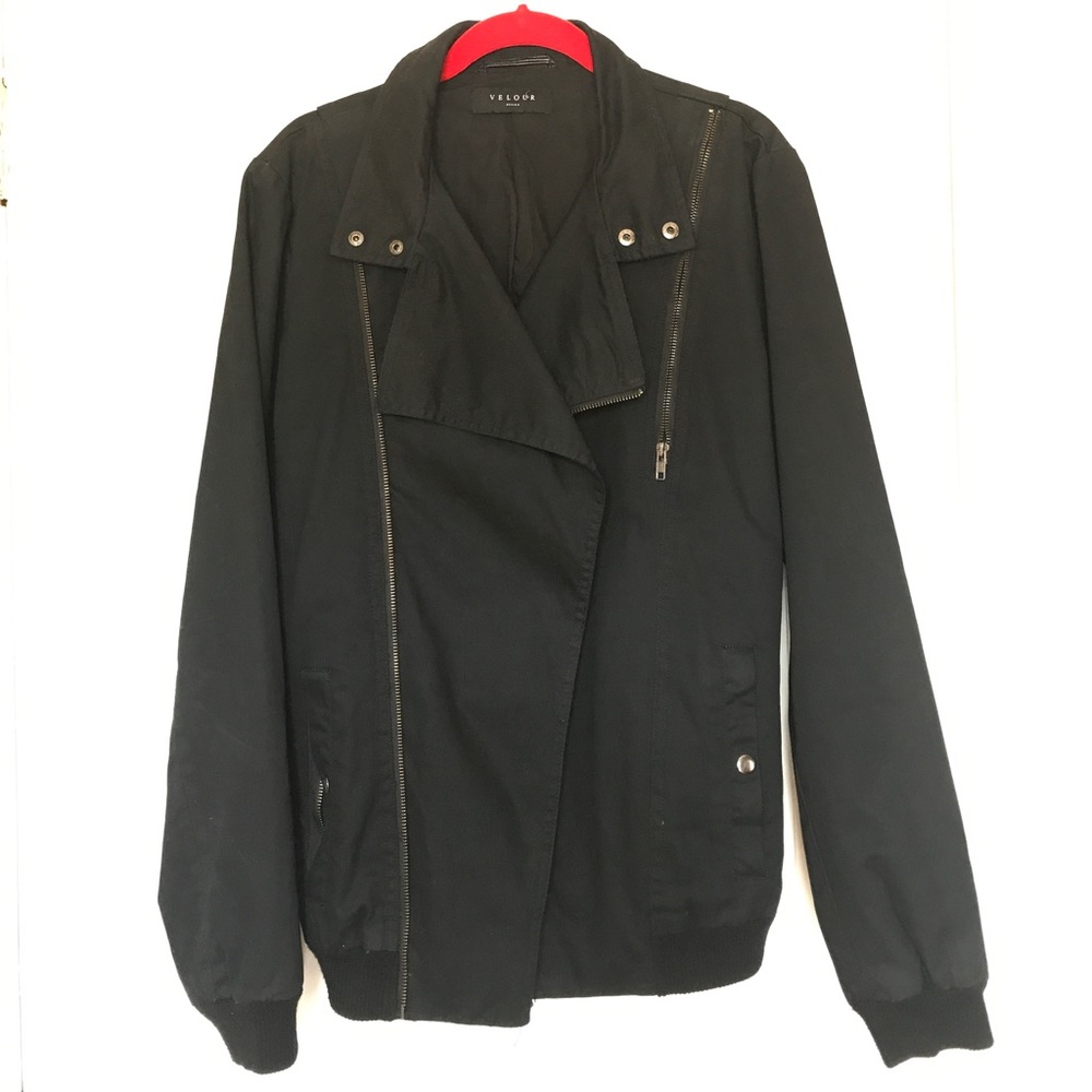 Velour Black Lightweight Jacket - image 4